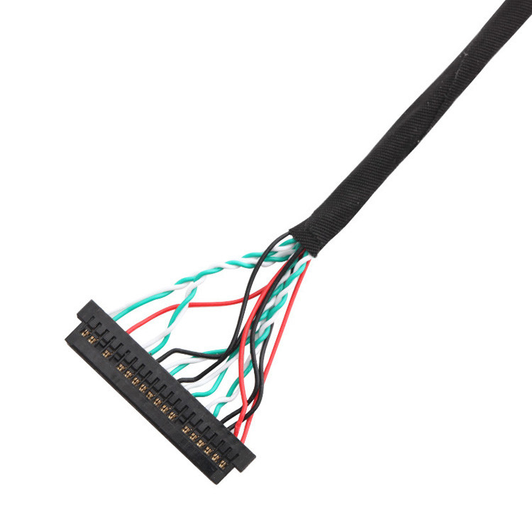 OEM/ODM 30 핀 LVDS 케이블 집합 WL1258h-20P TO  DF13-2 Lvds 디스플레이 커넥터