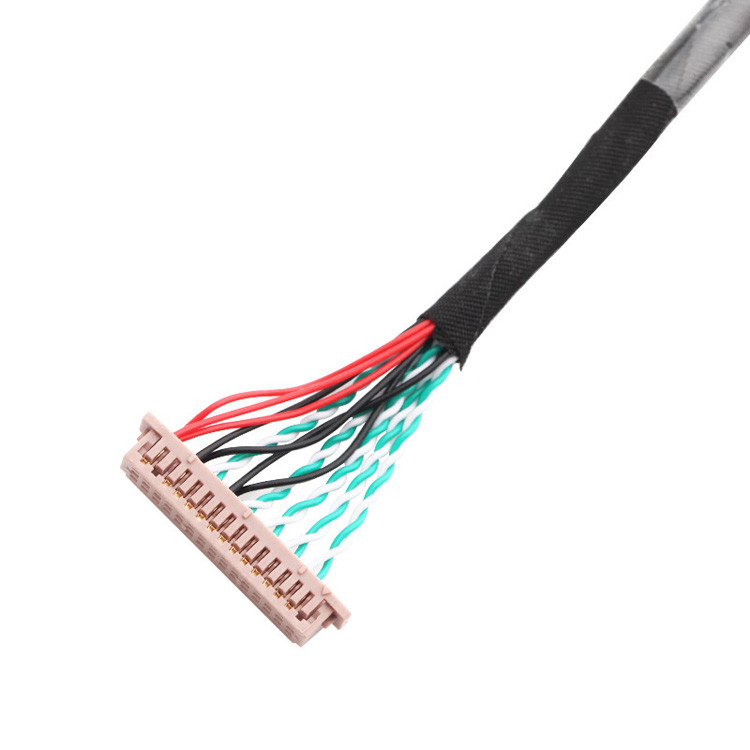 OEM/ODM 30 핀 LVDS 케이블 집합 WL1258h-20P TO  DF13-2 Lvds 디스플레이 커넥터