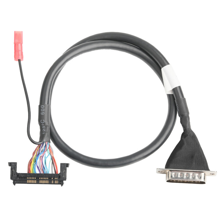 OEM/ODM LVDS 케이블 집합체 JAE FI-RE51HL 51 핀에서 HD-SUB 26 핀 남성 용접 UL 1007 20AWG 케이블