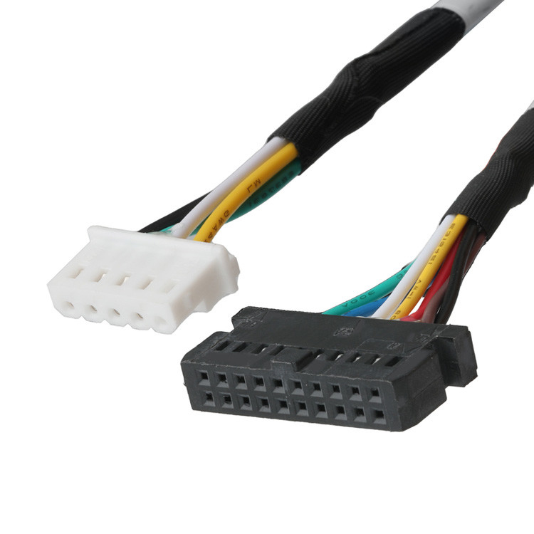OEM/ODM LVDS 케이블: LHE PHSD 30P Pitch 2.0mm에서 A2545 20P Pitch 2.54mm, 와이어 UL1007 24AWG, 색상