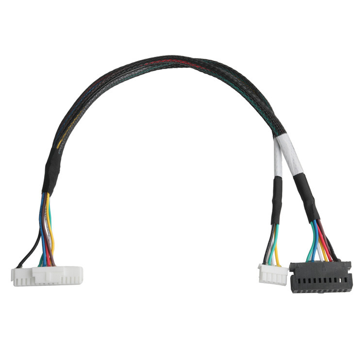 OEM/ODM LVDS 케이블: LHE PHSD 30P Pitch 2.0mm에서 A2545 20P Pitch 2.54mm, 와이어 UL1007 24AWG, 색상