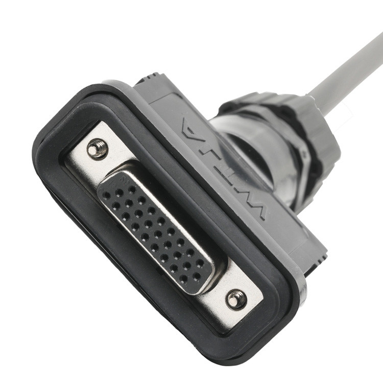 OEM/ODM 사용자 정의 길이 ROHS LVDS 케이블 조립 HDB-26BMMA-SL7001 남성에서 HDB-26BFFA-SL7001 여성