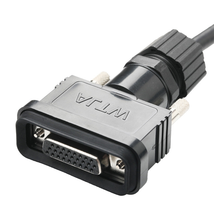 OEM/ODM 사용자 정의 길이 ROHS LVDS 케이블 조립 HDB-26BMMA-SL7001 남성에서 HDB-26BFFA-SL7001 여성