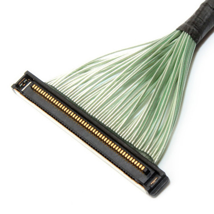 50 핀 20380-R30T-06 LVDS EDP 마이크로 코아시얼 케이블 집합 50P 커넥터