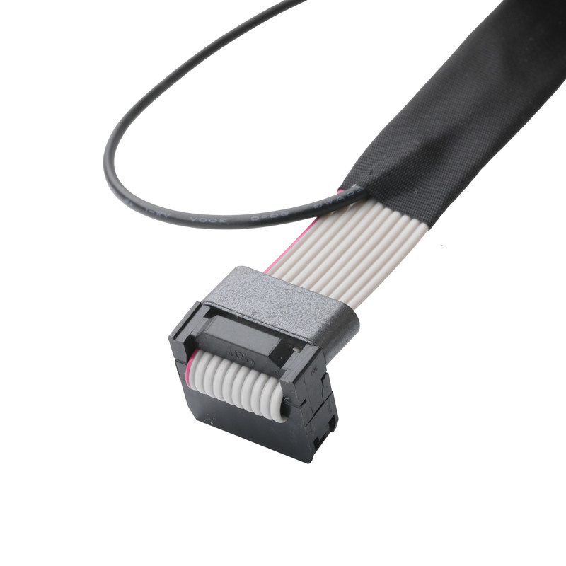 IDC FC-10P 및 TER M4 피치 1.27mm 링 와이어 UL2651 28AWG 케이블 OEM / ODM와 함께 지상 케이블 커넥터