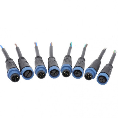 M15 산업용 2, 3 핀 원형 연결기 용접형 조립 및 방수 IP67 등급 OEM/ODM