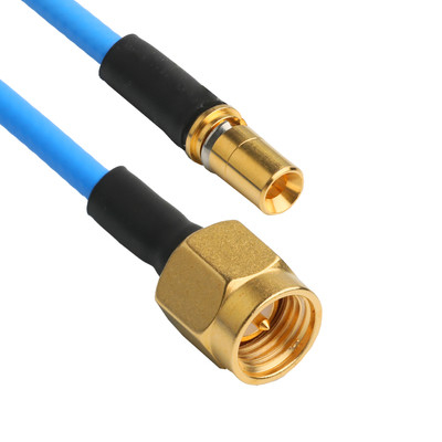 ROHS 로우 PIM 플렉스 TFT-5G-402 RF 코아시얼 케이블 블루 FEP 재킷으로 두 배 보호 OEM/ODM