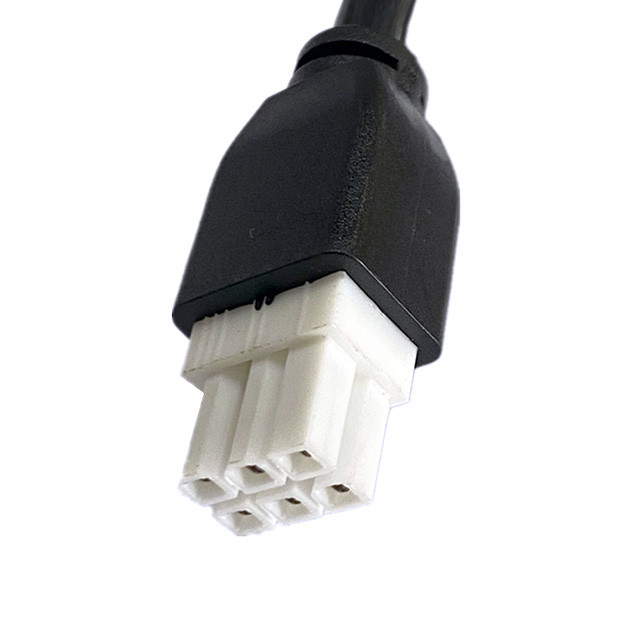 사용자 지정 피치 2 3 4 5 6 핀 모렉스 5557 6핀 4.2mm 피치 재킷 케이블 UL2464 20AWG*6C OD6.4mm 블랙