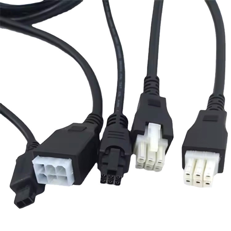 사용자 지정 피치 2 3 4 5 6 핀 모렉스 5557 6핀 4.2mm 피치 재킷 케이블 UL2464 20AWG*6C OD6.4mm 블랙