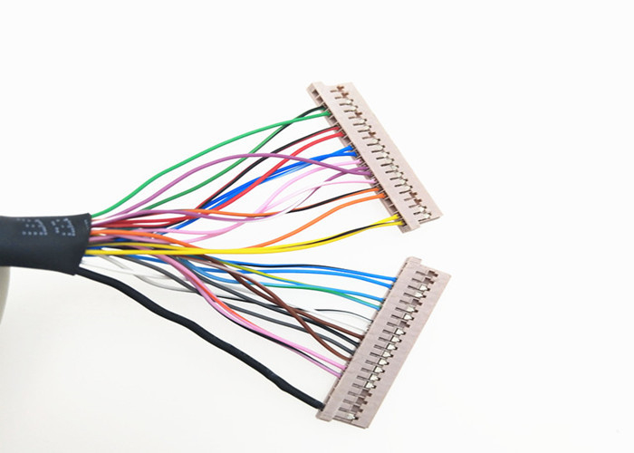 30 Awg는 Y Lvds 케이블 30 Pin JAE FI-X30H에 2* DF14-20S-1.25C의 둘레에 보호했습니다