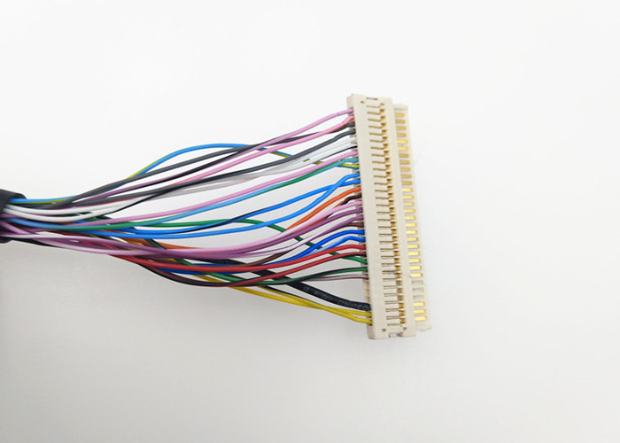 30 Awg는 Y Lvds 케이블 30 Pin JAE FI-X30H에 2* DF14-20S-1.25C의 둘레에 보호했습니다