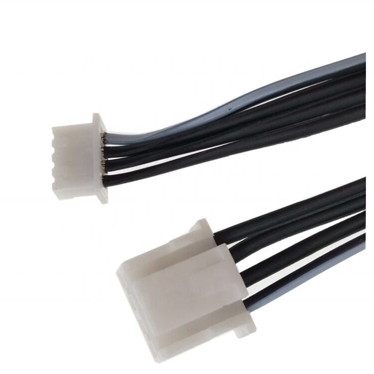 2.0mm 피치 JST 커넥터 케이블 및 4핀 24AWG 플랫 리본 케이블을 사용한 300mm 길이의 맞춤형 와이어 하네스