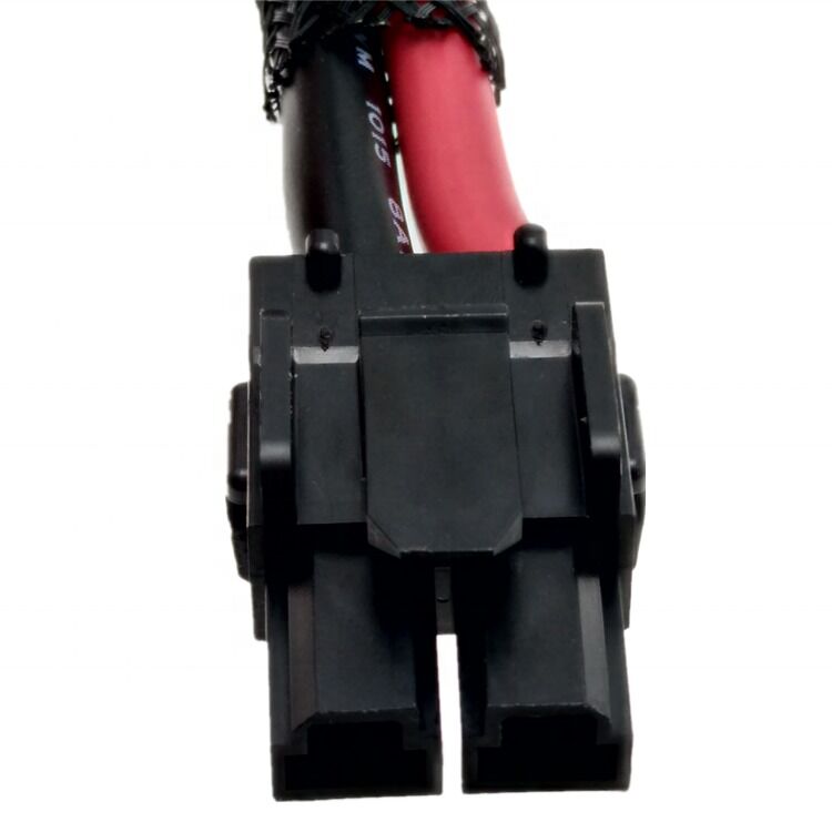 Molex 428160212 2핀 10MM 피치 커넥터 및 8 AWG 케이블을 사용한 맞춤형 와이어 하네스