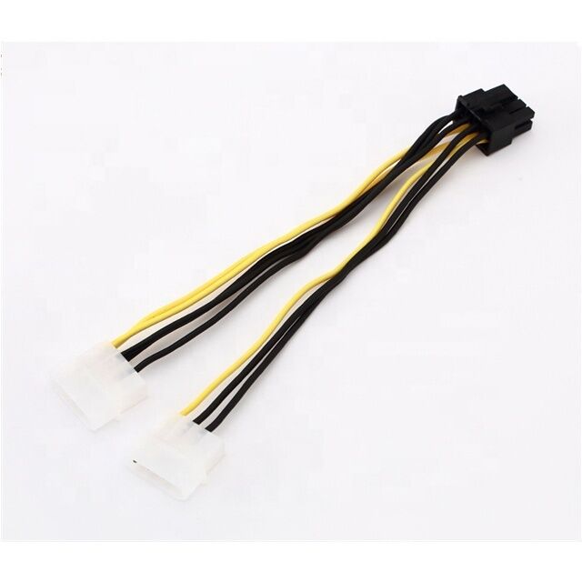 18AWG PVC PCI-E 전원 케이블 8 핀 남성으로 듀얼 8Pin ((6+2) 남성 GPU 전력 분할기 사용자 정의 길이 옵션
