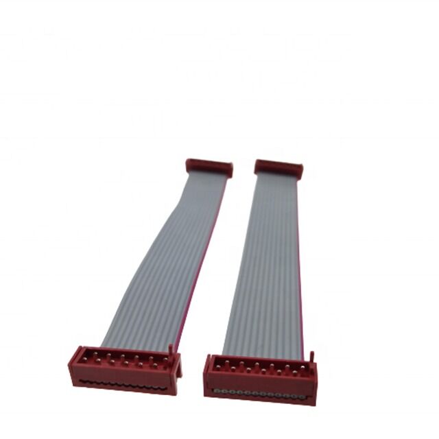1.27mm 피치 12pin IDC 소켓 28AWG 평면 리본 케이블 조립 - 마이크로 매치 남성 1-215083-2