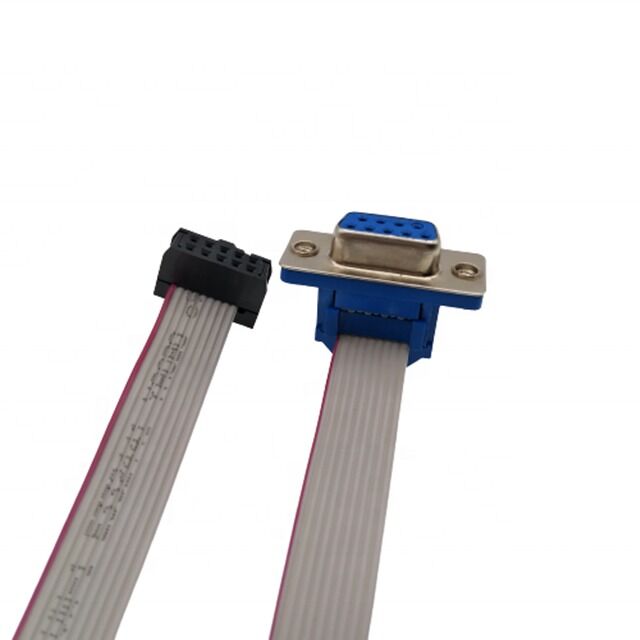 D-SUB DB9에서 IDC 평면 리본 케이블 조립