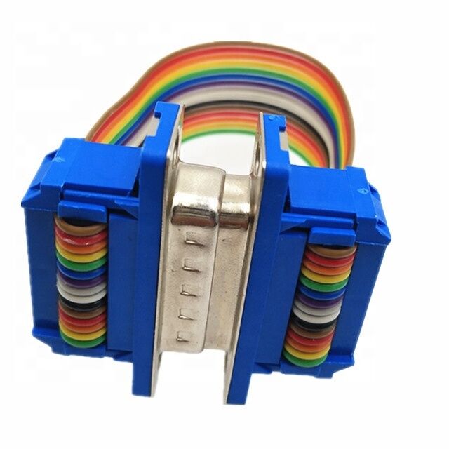 OEM ODM RS232 15핀 D-Sub 금도금 커넥터 플랫 리본 케이블 어셈블리 (맞춤형 길이 가능)