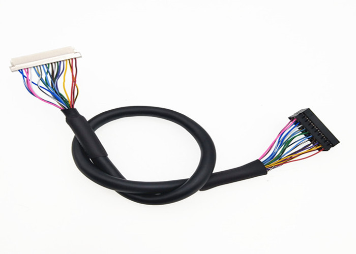 듀퐁 2mm 피치 2 줄에 2*10 Pin Lcd Lvds 케이블  DF19G-20S-1C 20 Pin 주름 맨끝