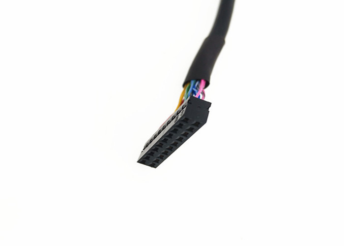 듀퐁 2mm 피치 2 줄에 2*10 Pin Lcd Lvds 케이블  DF19G-20S-1C 20 Pin 주름 맨끝