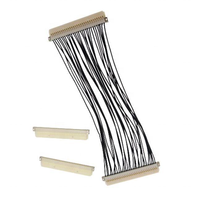 30 Pin DF19G-30S Hirose 1.0mm Pitch Connector to DF19 for TV / DVD Lvds Cable with 30awg Wire