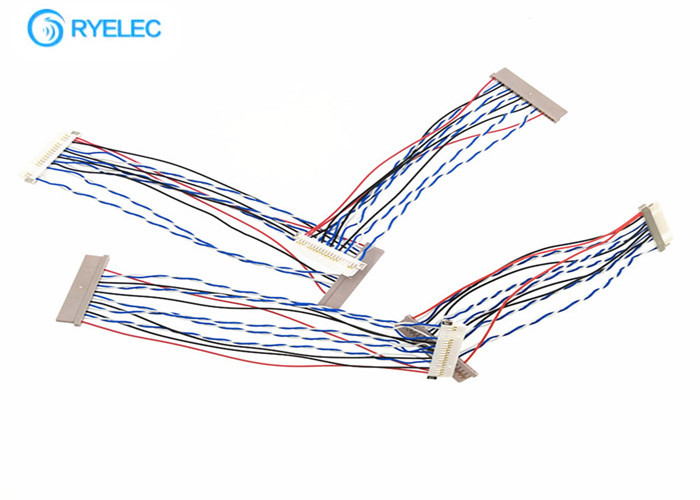 Df14에 Df19 노트북 Coaxia LVDS 케이블 어셈블리 20 Pin에 LCD 디스플레이를 위한 20 Pin