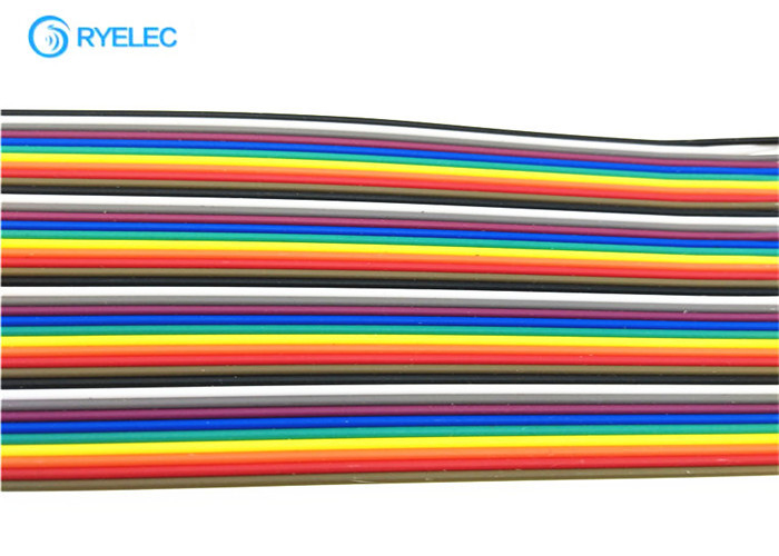 20cm 여성 듀퐁 Ul2651 28 Awg 편평한 점퍼 케이블에 40의 Pin 무지개 리본 케이블 여성
