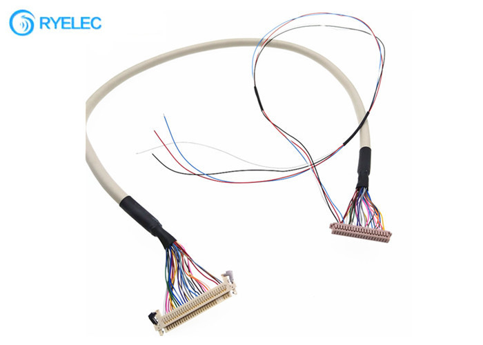 JAE FI-X30HL는 지도한 패널 텔레비젼 영상을 위한  DF13 40pin Lvds 케이블에 유형 30PIN를 잠갔습니다