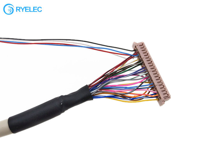 JAE FI-X30HL는 지도한 패널 텔레비젼 영상을 위한  DF13 40pin Lvds 케이블에 유형 30PIN를 잠갔습니다