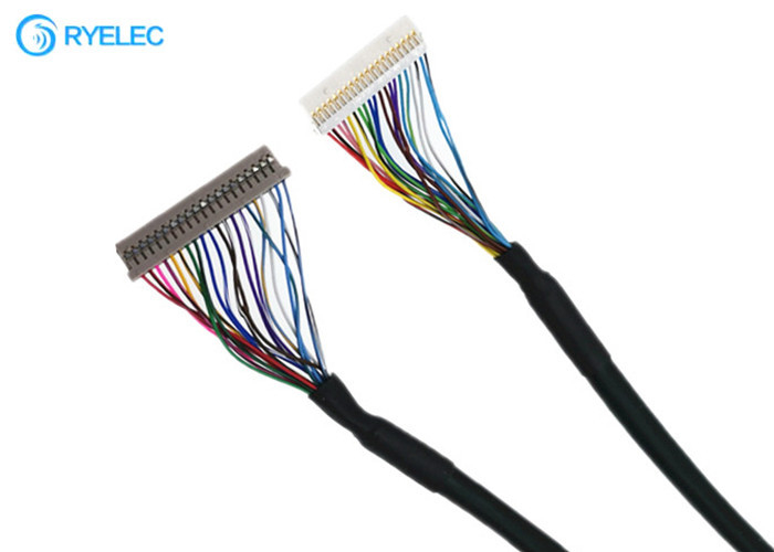 UL20276를 가진 벗기는 기계를 위한 DF19  연결관 LVDS 케이블에 20pin 1.0mm 피치 DF14