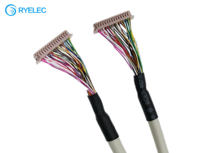 LVDS 널 30 핀 1.25mm LCD 케이블에 DF13 TTL 디지털 표시 장치에  DF13-30DS-1.25C