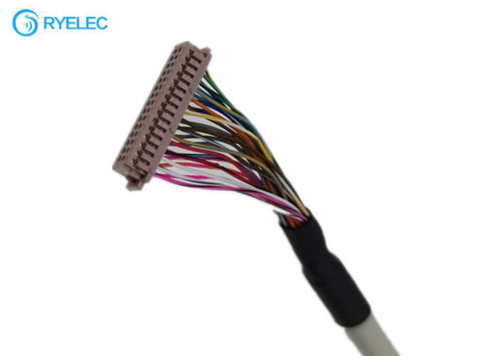 LVDS 널 30 핀 1.25mm LCD 케이블에 DF13 TTL 디지털 표시 장치에  DF13-30DS-1.25C