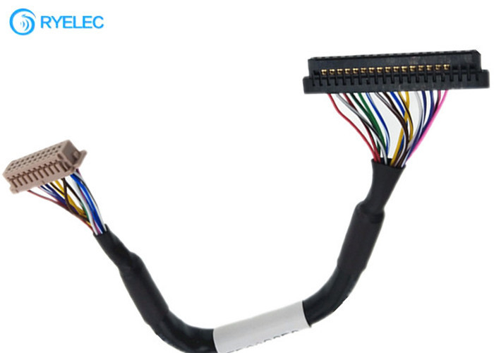 감시자를 위한 20P  DF13-20DS-1.25C 1.25MM LVDS LCD 케이블에 꼬이는 쌍 20pin JAE FI-S20S