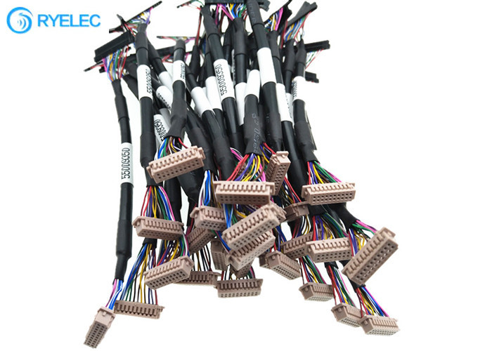 감시자를 위한 20P  DF13-20DS-1.25C 1.25MM LVDS LCD 케이블에 꼬이는 쌍 20pin JAE FI-S20S