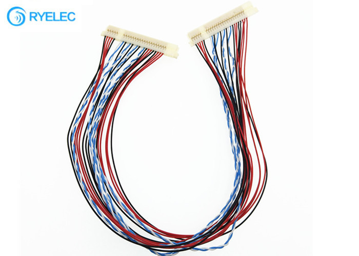 Lcd 스크린에  DF19-30S-1C 30 P Lvds 케이블은 변환기 신호 30AWG에 의하여 뒤틀린 철사를 지도했습니다