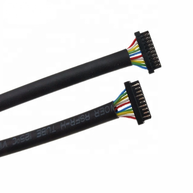 Ul1571 32 Awg 맞추 장비 0.8 밀리미터는 10 핀 DF52-10P-0.8C 히로세 PVC 케이블을 던집니다