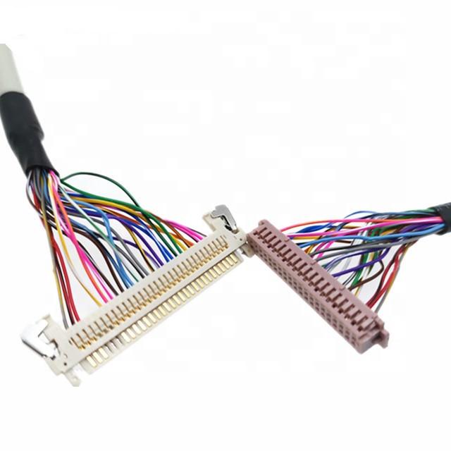 40pin  Df13-40p 20276 LCD 스크린 패널을 위한 30v 방패 Lvds 케이블에 30pin Jae Fi X30hl