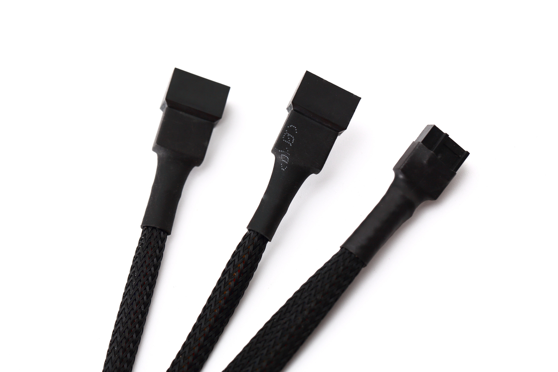 Ul1007 22awg PC 팬 쪼개는 도구 케이블 Pwm 팬 쪼개는 도구 4개의 Pin에서 3개의 Pin